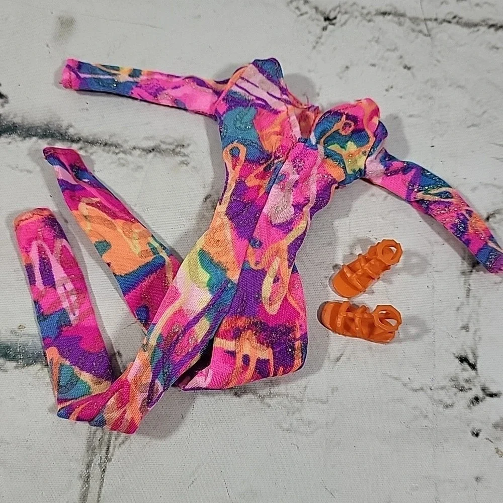 Vintage Barbie Aerobics‎ Dance Leotards Lot Jazz Shoes Ballet Slippers Outfits